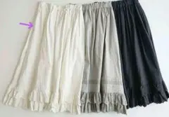 ☆未使用☆サマンサモスモス裾段スカラップレーススカート　オフ