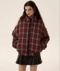 地底人オンライン 赤チェック アウター リバーシブルカジュアルジャケット Amazon.co.jp: 地底人オンライン ONLINEリバーシブルカジュアル