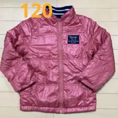 120 女の子　3can4on ダウン　ジャケット　ジャンパー　リバーシブル