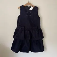 BeBe コーデュロイ ノースリーブ ワンピース　お受験　発表会　130 べべ