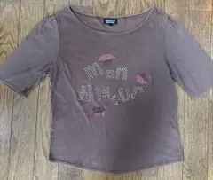 SONIA RYKIEL 半袖Tシャツ ブラウン ラインストーンのサムネイル