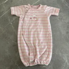 ミキハウス ❤︎ ストライプロンパース （50-60）