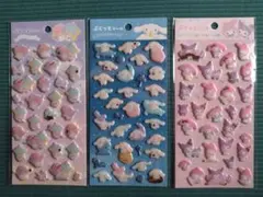 サンリオ　ぷくっとシール　マイメロディ　クロミ　シナモンロール