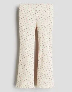 フレアレギンス　92 h&m クリーム　チェリー　レギンス