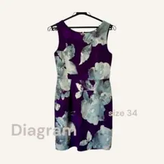 Diagram ワンピース 花柄ノースリーブドレス size 34