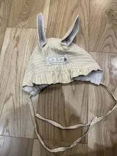 ASH ウサギ耳ストライプ帽子