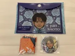 三代目　NAOTO ガチャ　ポーチ　マルチクロス　缶バッジ