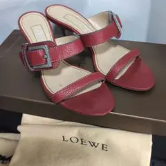 LOEWE シボレザーストラップミュール サンダル 35 1/2のサムネイル