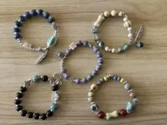 ハンドメイド ブレスレット 5点セット