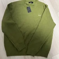 ［新品］huf リブ編みセーター XL 緑