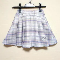 シナモロール チェック柄 プリーツスカート スカパン 130 サンリオ
