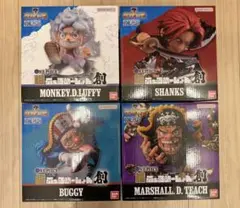 ワンピース にふぉるめーしょん創 ルフィ シャンクス バギー ティーチ四皇セット
