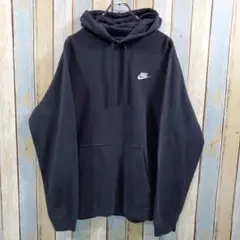 6-199☆ナイキ☆スウェットパーカー☆ワンポイント刺繍ロゴ☆XLサイズ