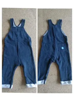 PETIT BATEAU プチバトー ネイビー オーバーオール