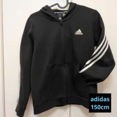adidas ジップアップパーカー ブラック 150cm 14