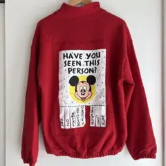 【新品未使用】mickeyジップパーカー　レッド　赤　mickey リンクアットのサムネイル