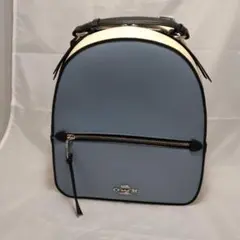 【新品未使用】COACH リュック ブルー ×ベージュのサムネイル