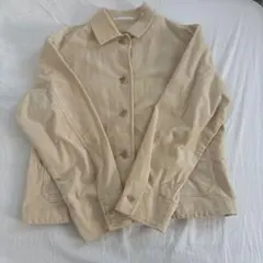 ユニクロ　コーデュロイジャケット　ベージュ