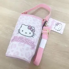 サンリオ ハローキティ ペットボトルホルダー ヒョウ柄ピンク キティちゃん
