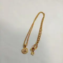 NINA RICCI ニナリッチ ネックレス ゴールド ストーン レディース