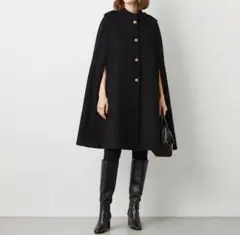 ZARA ケープコート ブラック Sサイズのサムネイル