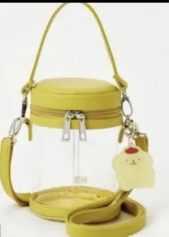 しまむら　サンリオコラボ　ポムポムプリン　推し活　バッグ　筒型　ぬいバッグ