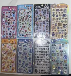 Disneyプチドロップステッカーなど8点セット売り