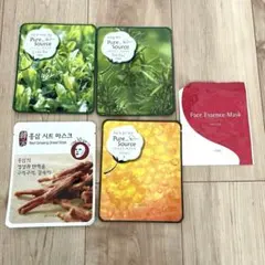 【美容】フェイスマスク 5枚セット