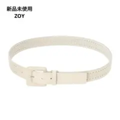 Brand new ZOY suede belt, white, men's belt, golf belt.