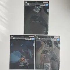 ポケモン　一番くじ　メガシンカ　H賞 レンチキュラークリアファイル& ステッカー