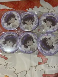 名探偵コナン AGF 2024 花冠 灰原哀 ちょいデカホロ缶バッジ 6個