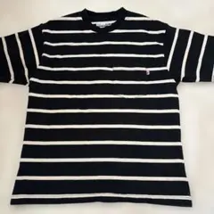 チャオパニックティピー　メンズ　ボーダー ポケットTシャツ Sのサムネイル