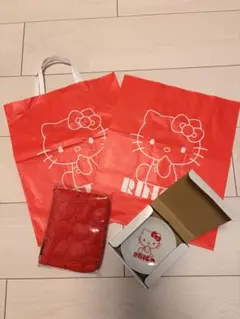 RINGO ハローキティ コラボ オリジルキルティング クーラーバッグ ポーチ RINGO ハローキティ コラボ オリジルキルティング クーラーバッグ