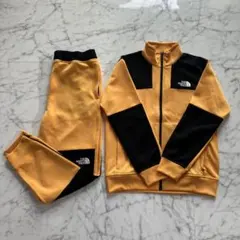 【美品】ノースフェイス セットアップ ジャージ 上下セット 黄色×黒 バラ売り可のサムネイル