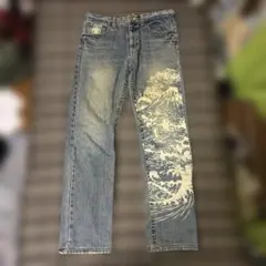 豊天商店 和柄ジーンズ Mサイズのサムネイル