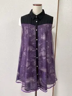 アクシーズ　袖なしワンピース星空