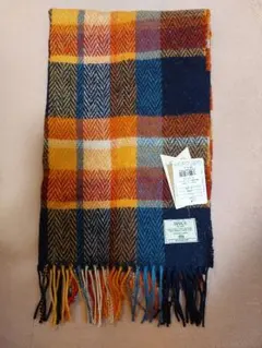 【未使用タグ付き】AVOCA チェック柄マフラー