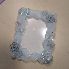 光沢のある水色のホイップデコ硬貨ケース