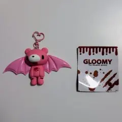 グルーミー キーホルダー ピンク羽付き