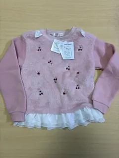 POPS LEMON チェリー刺繍 トレーナー 130