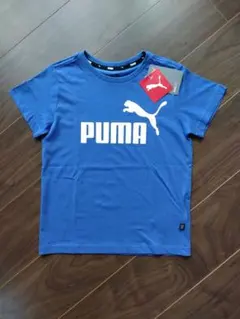 新品タグ付き!プーマPUMA半袖Tシャツ 130cm 青 男の子 キッズ