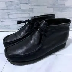 Clarks クラークス ワラビーブーツ 革靴 本革 クレープソール 黒 27