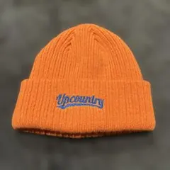 Upcountry 刺繍 ニット帽 ビーニー オレンジ