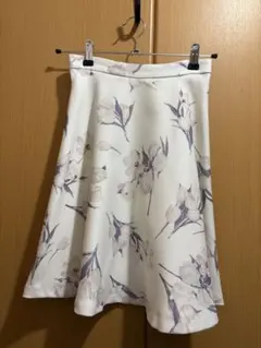 プロポーションボディドレッシング フレアスカート ひざ丈 ホワイト SS