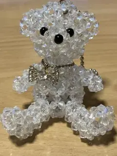 ビーズ ストラップ teddy bear テディベアー くま 熊 ストラップ③
