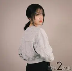 【2025SS／CLANE】POWER SHOULDER SHORT SWEATのサムネイル