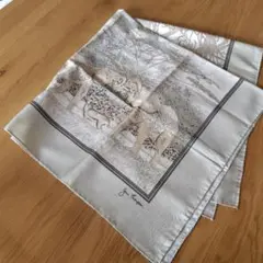 ジムトンプソン(JimThompson)シルクスカーフ 象と動物のデザイン