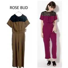 未使用タグ付き ROSE BUD ローズバッド　レースオールインワン