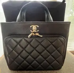シャネル　Chanel ビジネスアフィニティ　トートバッグ ブラックキャビアのサムネイル
