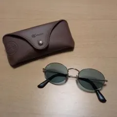 Ray-Ban ラウンドサングラス グレー　ケース付き